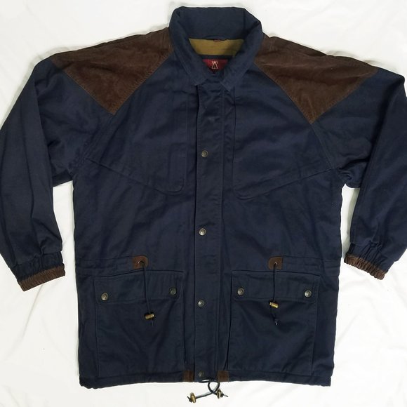 Zeidler & Zeidler Mens Parka Jacket w Detachable Hood Dark Blue